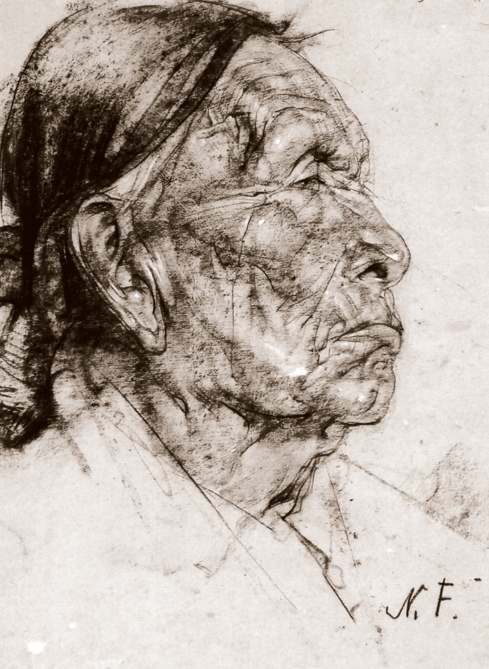  Nicolai Ivanovich Fechin —— 印第安人肖像